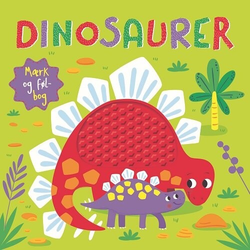 Dinosaurer Mærk Og Føl-bog - Karrusel Forlag - Bog