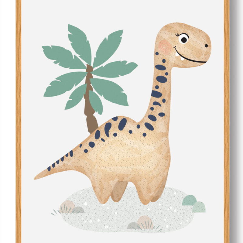 Dinosaur plakat (Størrelse: M - 30x40cm)